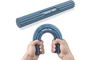Fitense Flex Therapy Bar - Kit con Flexbar per Terapia del Gomito del Tennista, Barra di Resistenza per Gomito del Golfista, Tendiniti, Dolori a Polso e Avambraccio, Migliora la Forza di Presa