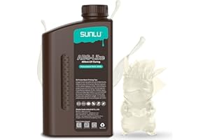 SUNLU ABS-Like 3D Drucker Resin 1KG, 405nm UV-härtendes Standard Photopolymer Schnellharz für den LCD/DLP/SLA 3D Printing, Nicht-spröde & Hohe Präzision, Transparent 1000G
