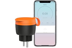 UCOMEN Prise Connectée WiFi (Type E), Prise Etanche Exterieur 16A 3680W, Prise Intelligente Compatible avec Alexa, Google Home, Suivi de la Consommation d'énergie, Smart Life APP, 1 Pack