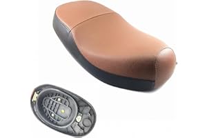 GY6-ERSATZTEILE_DE SITZBANK/SATTEL für 2- & 4-TAKT CHINA ROLLER 50 * 2-SITZER * BRAUN-SCHWARZ * z.B. passend für viele RETRO ROLLER MODELLE ZNEN ZN50QT-A BAOTIAN BT49QT-11 MOTOWORX BENZHOU YIYING YY50QT-15