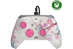 Turtle Beach Rematch Advanced Cherry Blossom Wired Gaming Controller Lizenziert für Xbox Series X, S, Xbox One und Windows PC, mit zuweisbaren Tasten und Rumble-Feature-Motoren