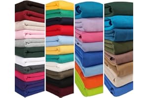 Sweatshirt Fabric & Matching Knit Rib for Trimming;Brushed Fleece Back Hoddie Jersey Material,European and School Approved Standard,35 Colours,Neotrims UK. [Black, 1 Meter (Fabric Only)]