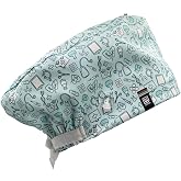Women's Men's Nurse Dentist Doctor Pediatrician Long Hair Hat with Buttons and Front Sweatshirt (Sanitary Model)