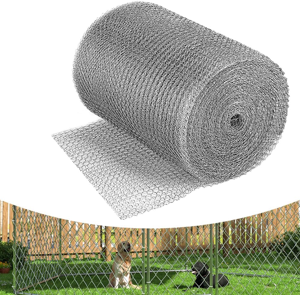 SKIKHN Malla de Alambre de Acero Inoxidable, 12,7 cm X 12 M Malla Metálica Tejido Roedores, Malla Metalica Fina, para Agujeros de Construcción, Proteger las Plantas y Bloquear Huecos