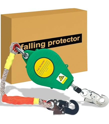 Antichute Automatique Avec Freinage - Harnais De Sécurité Rétractable - 3m - Charge 150kg - EPI Hauteur