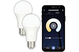 Konyks Ampoule connectée Antalya White E27 - LED WiFI + BT, 780 Lumens, 9 W, Blanc réglable, compatible avec Alexa ou Google Home, Automatisations faciles