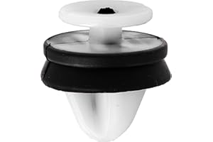 Restagraf Agrafe de Panneau Garniture Intérieure et Porte en Sachet pour Véhicules Renault / Peugeot/ PSA / Citroën / Fiat / Nissan, 8.2mm Poinçon, Lot de 12, Blanc/Noir