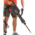 Electric Demolition Jack Hammer, 1700W Heavy Duty Jack Hammer Garden Tree Digger Concrete Drill Breaker Kit, Concrete Breaker
