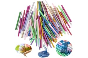 OUYIWEIMAOYI 120 pezzi Colla a caldo bastoni, Per pistola a caldo per artigianato d'arte fai-da-te, Ornamento per le vacanze, Per sigillare lettere, Partecipazioni di nozze, Buste di cartoline (Colore)