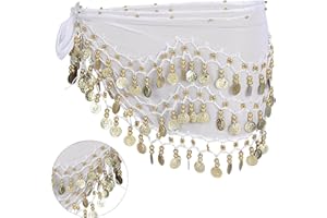 Butyeak Ceinture Danse Orientale Femme, Fille Foulard Danse du Ventre, Ceinture Danse Orientale, Foulard Danse du Ventre, Écharpes de Hanche de Danse du Ventre, Echarpe de Danse Orientale