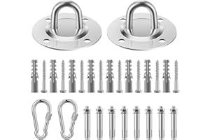 Awroutdoor Gancio da soffitto, capacità 400 kg, per poltrona sospesa, in acciaio inox di alta qualità, professionale, per poltrona sospesa, amaca