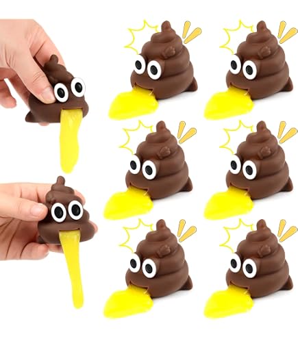Lustiges Geschenk Funny Poo Kackhacken Stressball – Dehnbare Kackwurst Mit Augen Für Pranks & Spaß Mein Bester Freund Die