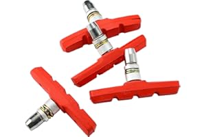 MEXITAL 2 Pares V-Brake Zapatas Freno 70mm Symmetric I para Shimano, Tektro, Avid, Sram, XLC etc I Alto Rendimiento I Durable & Ajuste V Pastillas de Freno Bicicleta