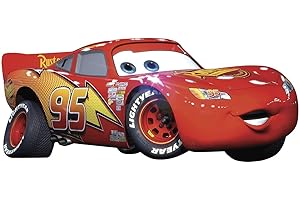 ROOMMATES Disney Pixar Cars Lightning Mcqueen Peel & Stick Giant Decalcomanie della Parete