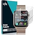 LϟK 6 Pezzi TPU Pellicola Protettiva per Apple Watch Series 6/5/4/SE 44mm / Series 7(45mm) - Senza Bolle Trasparente HD Scher