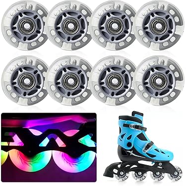 Lot De 8 Roues De Rollers En Ligne 85a Avec Roulement à Billes ABEC9