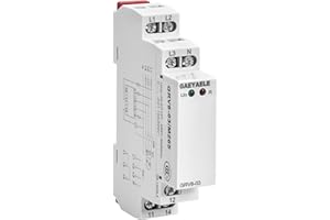 GAEYAELE Voltage Monitoring Relay Phase Sequence and Phase Failure Protection Relay AC127V-265V 10A 1SPDT(GRV8-03,M265)