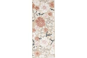 RugVista Cherri, Dywan wewnętrzny i zewnętrzny, Dywany nowoczesne, 200 x 80 cm, Prostokąt, Wysoki, Pokój dzienny, Kuchnia, Korytarz, Patio, Prać wyłącznie ręcznie, Odporne na promieniowanie UV, Beżowy