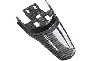 FYDUN Motorcycle Rear Mudguard Protective Sturdy Carbon Fiber Pattern Rear Mudguard for SurRon Light Bee X X160 X260 Riders