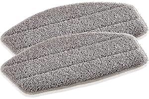 ‎LEIFHEIT Leifheit 2er Set Ersatzpads Dampfreiniger CleanTenso, Dampfbesen Wischbezug für eine porentiefe Reinigung, Dampfmop Ersatz mit Klettunterseite