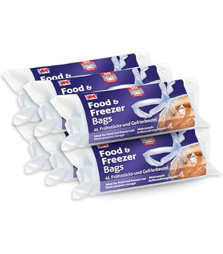 Large Freezer Bag - Food Bags With Tie Handles (Large Freezer Bag - Pack Of 100 - View #2