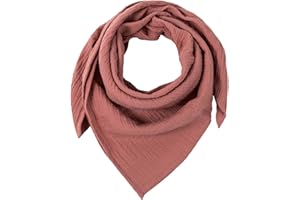 hutch&putch Musselin-Halstuch Kinder 90cmx90cm - Dreieckstuch Kinder aus Bio Baumwolle - Schal für Kinder- weiches Musselin Halstuch Kinder für Junge & Mädchen