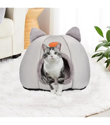 Cuccia Per Gatti Mooipet - Grotta Morbida Con Cuscino | 40x40x35 Cm | Interni Ed Esterni - Foto 14