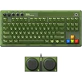 8BitDo Retro 87 mekanik klavye, RGB arka ışıklı, Bluetooth/2.4G/USB-C Hot Swappable kablosuz oyun klavyesi Windows ve Android