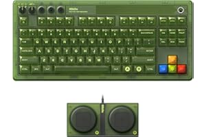 8Bitdo Retro 87 Mechanical Keyboard with RGB Backlight, Bluetooth/2.4G/USB-C Hot Swappable Wireless Gaming Keyboard for Windows and Android - Xbox Edition (Officially Licensed)