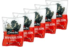 Lot 5x Champignons noirs séchés entiers - Chao'an - paquet 80g