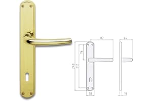 Ghidini 0910069 Maniglia Ottone Satinato Milena Q8X90