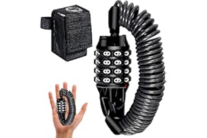 N\A Weploda 1 Sätze Handschellenschloss, Helmschloss Motorrad, e Scooter Schloss, 4-Stelliger Code Mit Schwarzem Verschlussbeutel. Geeignet für Motorradhelme, Fahrradhelme, Kinderwagen