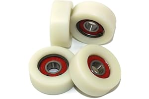 LASANA SMART MACHINES Smart Machines Machines40-16-10 Lot de 4 roulements en polyamide 40 mm de diamètre 16 mm de large 10 mm de diamètre Fabriqué avec précision dans l'UE