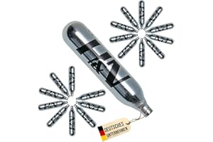 H&N Sport CO2 Kapseln 12g - 20er Pack für Softair, Paintball, Luftpistole oder Luftgewehr Airsoft CO² Patronen Kartuschen für Pistole Softairwaffen