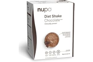 NUPO Diet Shake Chocolate – Premium diet shakes for weight management I Clinically proved meal replacement shake for weight control I 12 Servings I Very Low-Calorie Diet, GMO Free