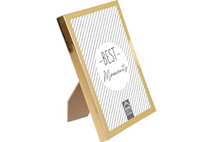 HOME DECO FACTORY - HD5082 - Złota ramka na zdjęcia 10 x 15 cm Dekoracja ścienna Ramka na zdjęcia Pele-Mele pamiątka fotograficzna