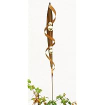 Garten-Deko Roststab „Romy“ Mit 4 Edelstahlkugeln – 170 Cm, Wetterfest & Handgefertigt