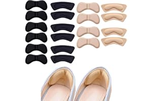 CRLLDPM 10 pares de almohadillas de talón para el talón de la almohadilla del talón de los revestimientos cómodos para zapatos antideslizantes autoadhesivos plantillas para el cuidado del pie