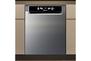 Bauknecht BK4UB14BN7A0X Unterbau-Geschirrspüler/ 60 cm/ActiveDry–automatisches Türöffnungssystem/Startzeitvorwahl/MultiZone–separates Ober- oder Unterkorbspülen/Besteckschublade–flexibel beladbar