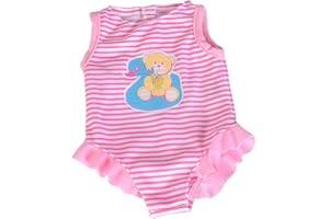 Simba 105400100 - New Born Baby Badeanzug, 2-fach sortier, es wird nur ein Artikel geliefert, hellrosa oder dunkelrosa, für 38-43cm Puppen, Puppenkleidung, ab 3 Jahre