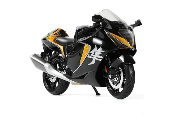 Risopen Jouet 1:12 En Alliage - Mini Moto Compatible avec Suzuki Hayabusa - Réplique Miniature - Cadeau d'Anniversaire pour les Fans - Noir