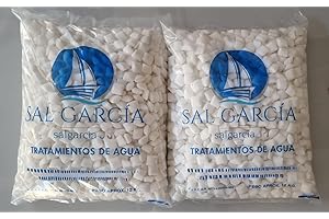 VEGARA STONE Sal para Descalcificador, Sal en Pastillas, Sal Marina, Sal para Descalcificador de Agua 24 kg. 2 Sacos DE 12 KG para Mayor Comodidad. ¡¡¡¡¡NO SE ENVIA A BALEARES!!!!!