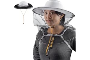 ZffXH Sombrero de apicultura de abeja de repuesto y velo Red de cabeza de apicultor Mosquito Head Netting Out Door Net Hats