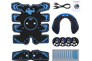 QCXWCJWD EMS Muscle Stimulator, EMS Muscle Stimulator with 6 Modes 29 Intensities for Men And Women, Electric Abdominal Toner Rechargeable Abdominal Muscle Stimulator for Abdominal/Arm/Leg/Hip Training