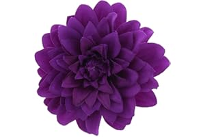 Zac's Alter Ego Fleur de chrysanthème sur pince et broche, violet,