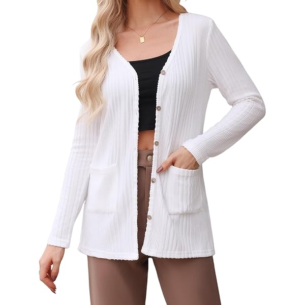 Cardigan Long Femme TownCat - Viscose 95%, Ourlet Irrégulier, Décontracté (Noir, XL)