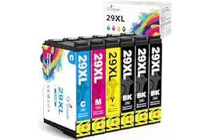 Q-image 29XL Cartucho de Tinta Compatible para Epson 29 XL para Epson Expression Home XP-235 XP-245 XP-247 XP-255 XP-342 XP-332 XP-335 XP-345 XP-355 XP-432 XP-435 XP-442 (6 Paquetes)