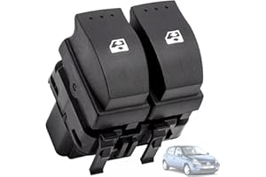 Twowinds - Interrupteur Lève-vitre Compatible avec Renault Clio 2, Espace 4, Laguna 2, Trafic, Opel Vivaro - 8200060045 - Commande Lève-vitre - Bouton Lève-vitre