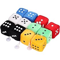 Dadi Di Peluche Per Specchietto Retrovisore Auto - 2 Pezzi Bianchi, Morbidi E Lavabili, Decorazione Divertente Per Interni - Foto 8