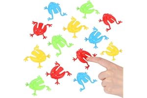 JSMTKJ 30 Stücke Springen Frosch Spielzeug Frosch Hüpf Spiel, Finger Drücken Spielzeug Prellen für Geburtstag Party Favors Ostern Goody Bag Füllstoffe (Zufällig Farbe)
